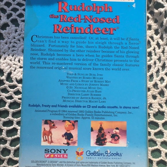 Rudolph the Red Nose Reindeer VHS Classic Cartoon Movie as seen on TV video - Picture 3 of 4